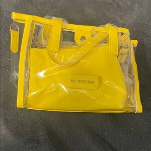 Vibrant Yellow Transparent Tote by Huixibag